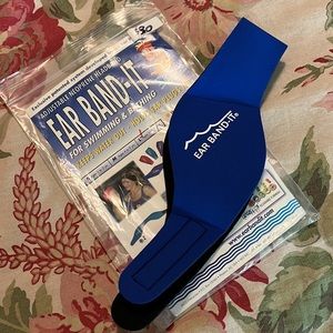 EAR BAND-IT sz Large Fits size 12-to-Adult Blue Band Velcro Closures STRETCH NEW
